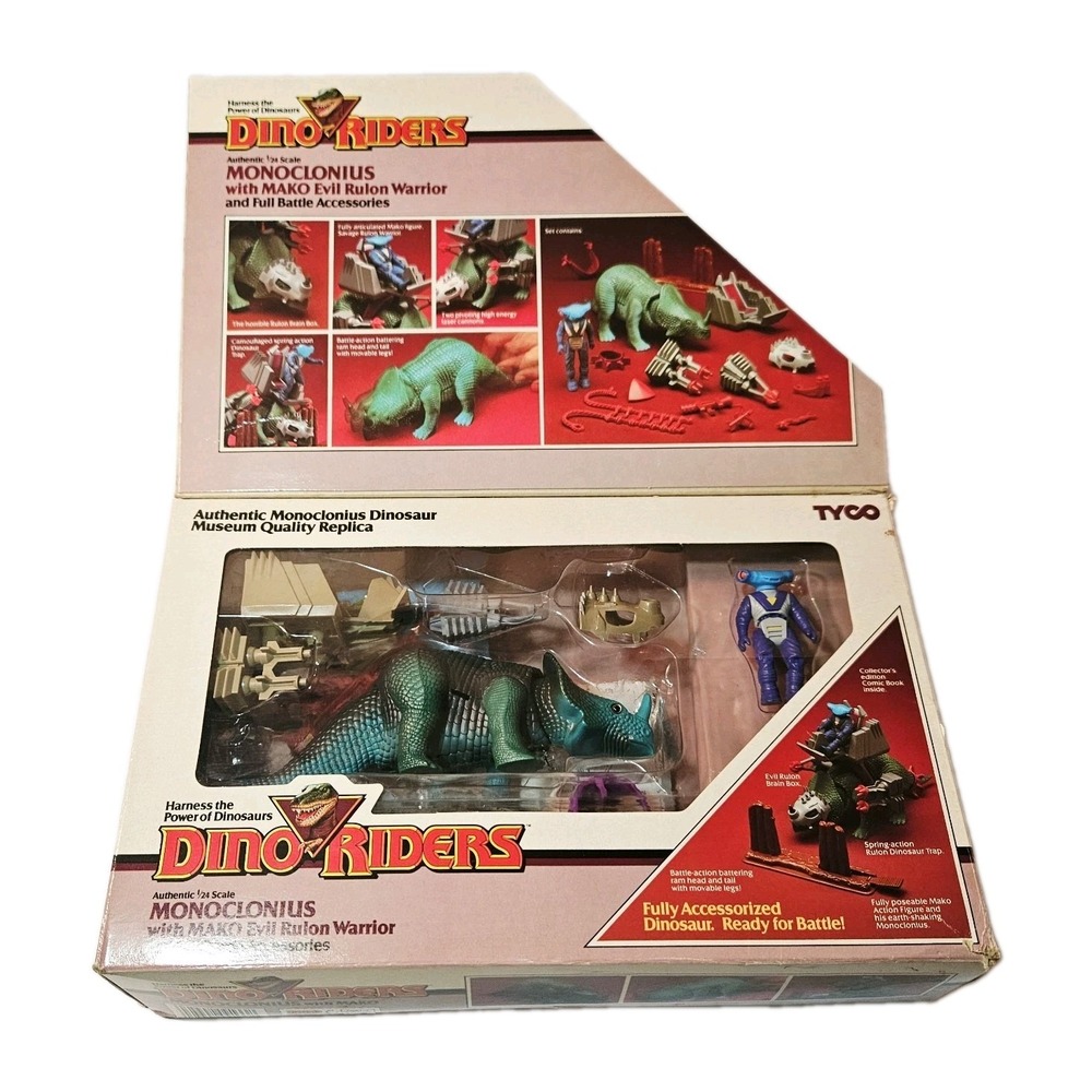 Dino Riders Monoclonius Dinosaur Tyco 1987 NEW In Original Box Vintage Rare!!